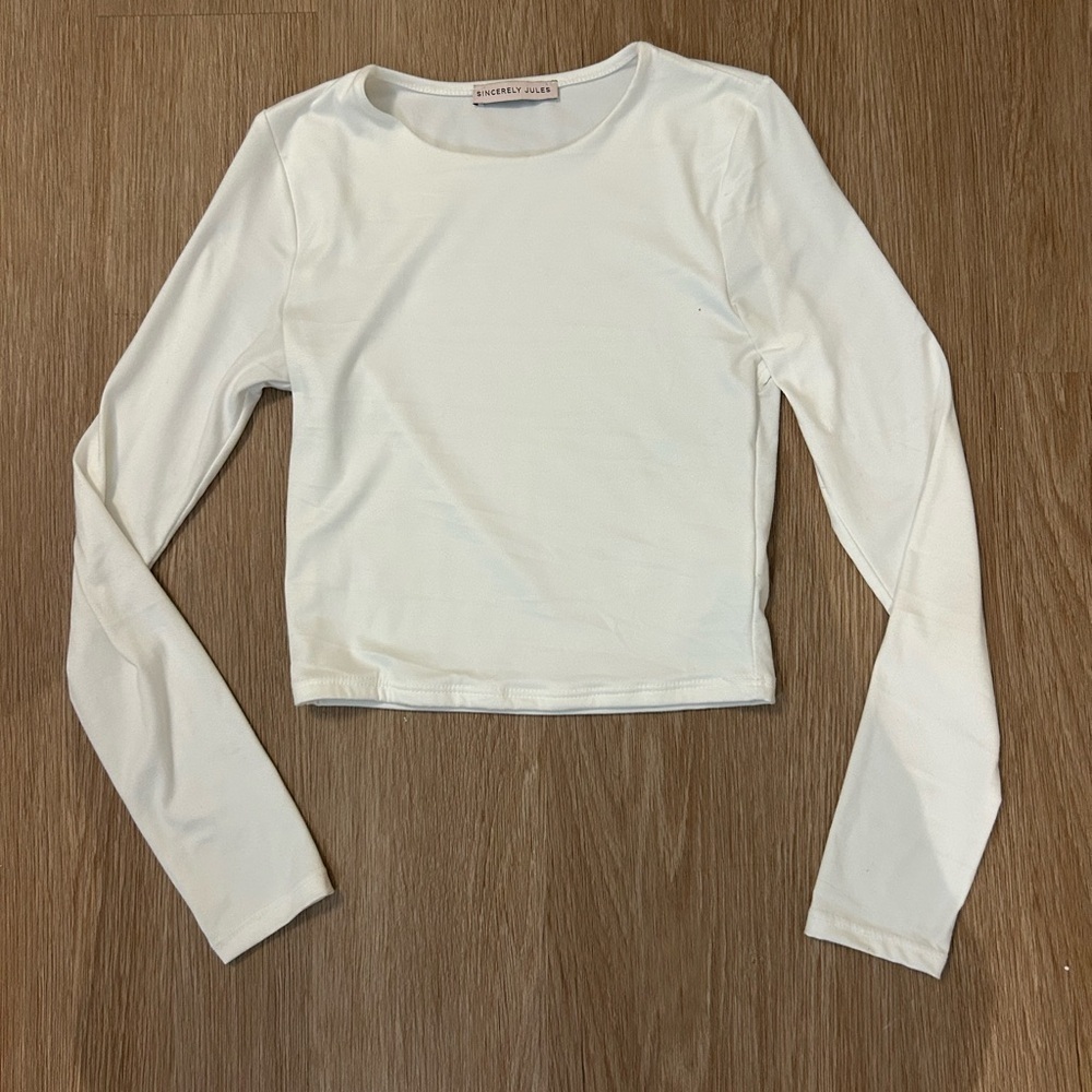 Sincerely Jules White Long Sleeve Tee